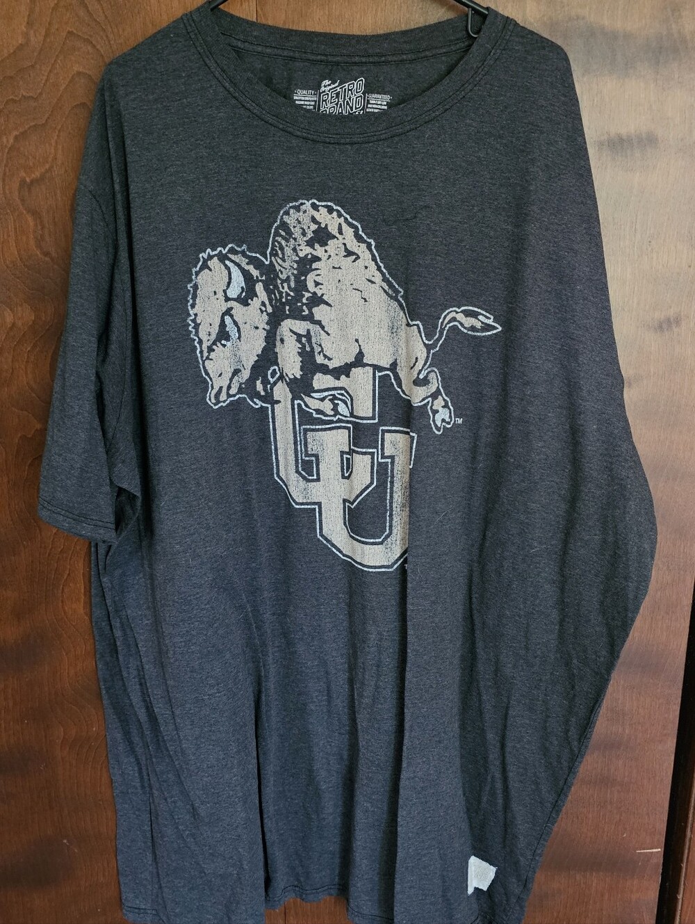CU Colorado Buffalos Retro Brands Men's 4XLT Tee Shirt